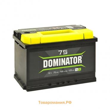 Автомобильный аккумулятор Dominator 75 А/ч, 750 А, 277х175х190, прямая полярность