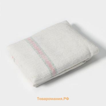 Тряпка для мытья пола , вискоза-ХПП, с оверлоком, 75×100 см, плотность 220 г/м, белая